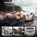 MIEBELY Lamborghini Remote Control Car, 1:16 Scale Lambo Toy Car 7.4V 500mAh Officially Licensed 12Km/h Rc Cars with Led Light 2.4Ghz Model Car for Adults Boys Girls Birthday Ideas Gift (Champagne)
