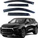 IG Window Visors Fit for 2019-2026 Chevrolet/Chevy Blazer, Out-Channel Rain Guards Vent Wind Deflectors 4PC, Car Accessories for 19-26 Blazer