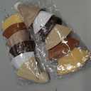 Oudain 2 Pcs Pennant Banner Flags Nursery Garland Triangle Bunting Flags Playroom Wall Decor Banner for Nursery Baby Shower Birthday Boho Wedding Party Event, Each 7.75 ft(Khaki Colors)