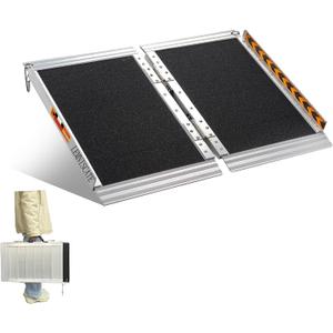 LEMNISCATE Portable Wheelchair Ramp 2FT, Wheelchair Ramps for Home Steps, Non-Slip Handicap Ramp with Handle, Folding Wheel Chair Ramps for Homes Steps, Stairs, Doorways, Scooter, 800LBS Capacity
