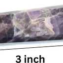 Jet International Amethyst Obelisk Tower  Natural Crystal Healing Stone for Energy, Meditation & Chakra Balancing  Spiritual Home Decor & Gift  Polished Purple Quartz Point (3 inch)