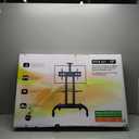 FAHKNS Mobile TV Cart - Rolling TV Stand with Adjustable ShelfPortable Mobile TV Stand for 32-75 Inch TVs132 LBS Weight Capacity Suitable for Living Room/Bedroom/Office