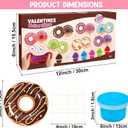 28 Pack Valentines Day Gifts for Kids, Butter Slime with Greeting Card Stress Relief Fidget Toy for Kids Classroom Valentine's Gifts Exchange