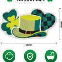 St Patricks Day Bathroom Rug Shamrock Bath Mat St Patrick's Day Decorations Rugs 31.5 x 17.7 Inch for Tub Home Living Room
