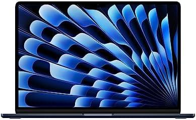 2023 Apple MacBook Air with Apple M2 Chip with 8-Core CPU/10-Core GPU (15-inch, 8GB RAM, 512GB SSD Storage) (QWERTY English) Midnight 