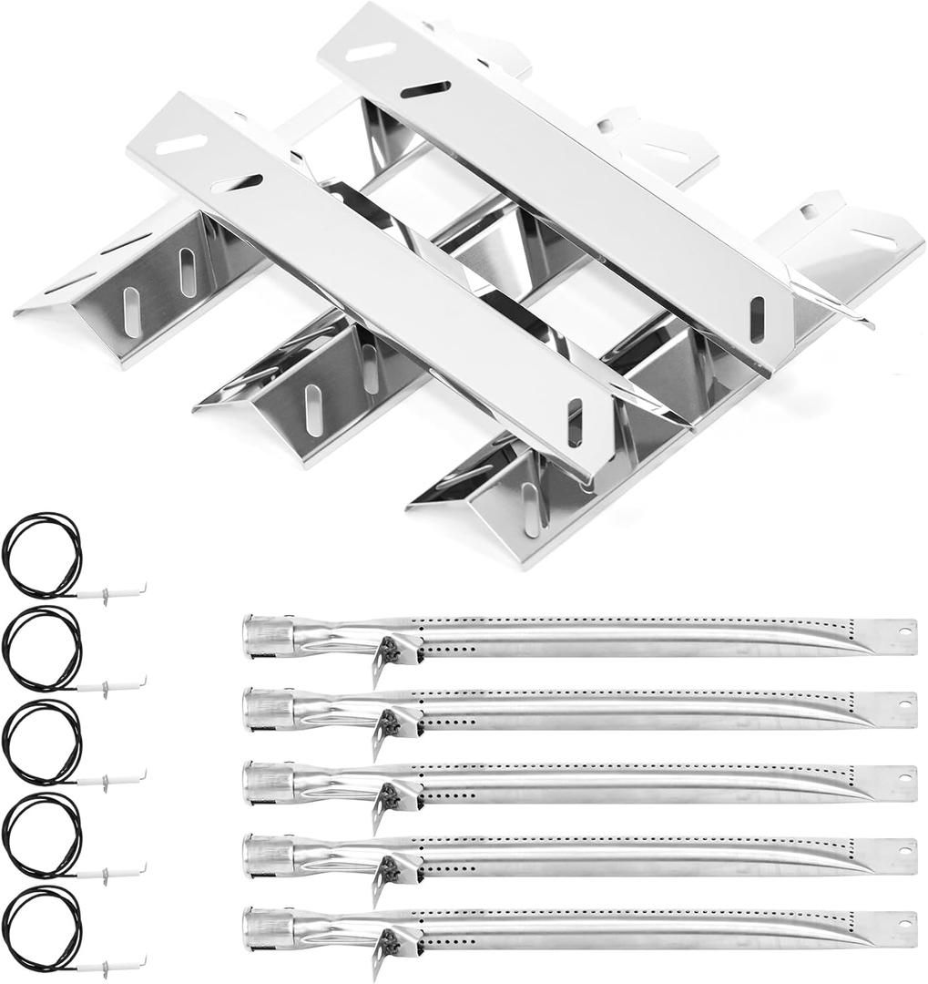 Grill Replacement Parts for Cuisinart GAS9556AS, GAS2456AS,GAS2556AS,GAS1456ASO,GAS1456BSO,GAS9456AS, Cuisinart 2556, Heat Tent Grill Burner for Cuisinart 5 Burner Gas Grill GAS9556AS GAS2556AS