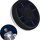 ZMTECH Outdoor Solar Flag Pole Light, Waterproof LED Flag Light with Auto On/Off, Solar Charged, Fits 5-10FT & 1in Diameter FlagPoles, Black