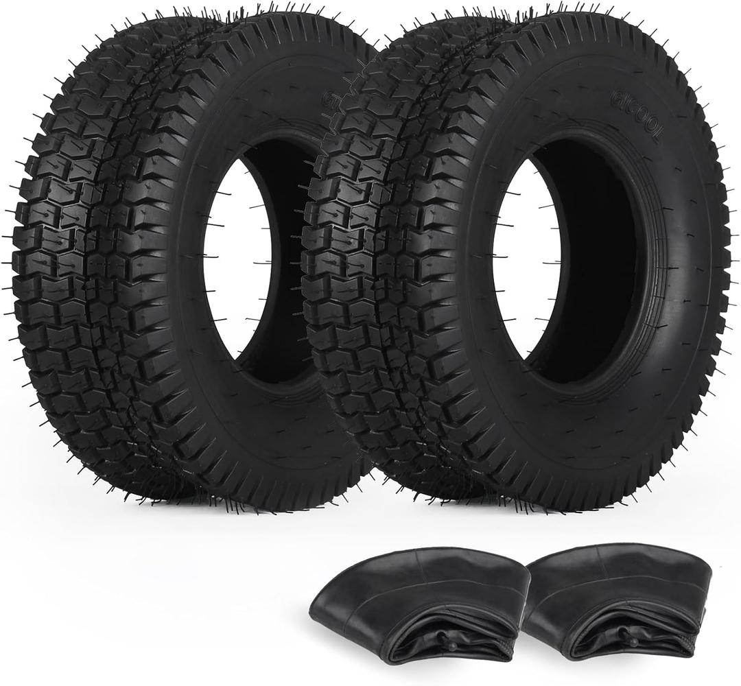 13x5.00-6 Tire and Inner Tube Set, TR-13 Straight Valve Stem, Replacement Riding Mower Front Wheel Assembly, 2 Pack 13x5.00-6 Tire and Inner Tube Set, TR-13 Straight Valve Stem, Replacement Riding Mower Front Wheel Assembly, 2 Pack