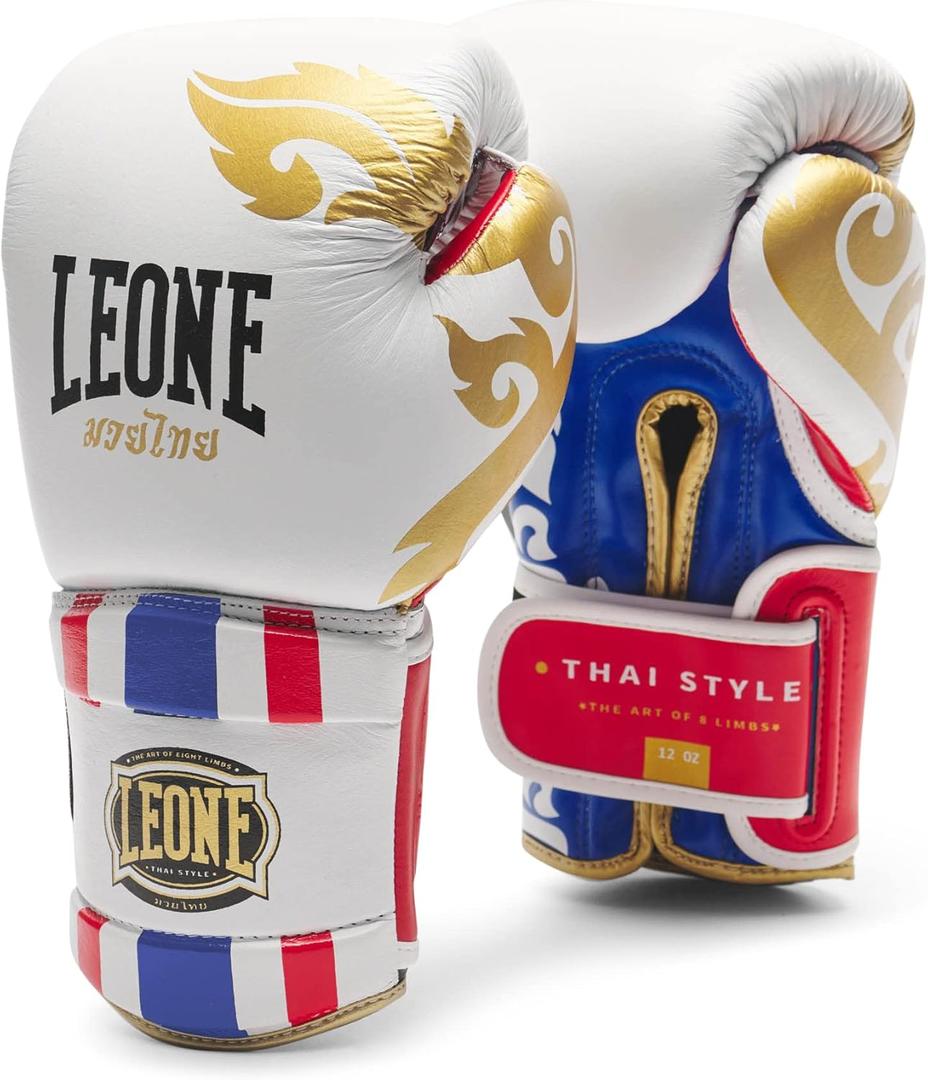 LEONE 1947, Thai Style Boxing Gloves (16, WHITE)