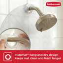 Rubbermaid INSTAMAT Bath Tub Shower Mat, Non-Slip Tub Mat with Suction Cups, Bath Mat Hangs on Showerhead for Quick Dry, 27.2 x 15.2 Inch, BPA-Free, Easy to Clean, for Inside Tub or Shower, Clear