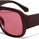 TYA Retro Oversized Aviator Sunglasses for Women Men 2026 Square Double Bridge Trendy Sun Glasses UV400