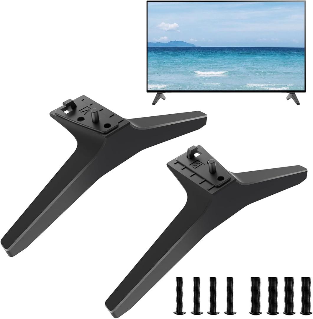 TV Legs for LG TV Stand Replacement Base, for 49UN 50UN 55UN LG TV Legs 55UN6900 55UN7200 55UN7300 55UN7300PUB 55UN6950ZUA 55UN6955ZUF 50UN6900 50UN7200 50UN7300 49UN6900 49UN7300 with Screw