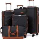 Luggage Sets 5 Piece, Suitcases with Wheels, Hardshell Suitcase Set, ABS Carry on Luggage Set with TSA Lock, Travel Luggage