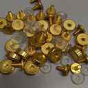 PATIKIL M4x12 Standoff Screws with Spacers, 20 Pack Wall Mounting Hardware Thumb Screw Fasteners for Acrylic Glass Signs Mirrors, Gold Tone 12mm