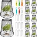 Qurhafoo 12Pcs Chicken Wire Plant Covers Protectors from Animals, Garden cloches Plants Cages Outdoor, Garden Protection from Animals, Keep Animals Out (XL)