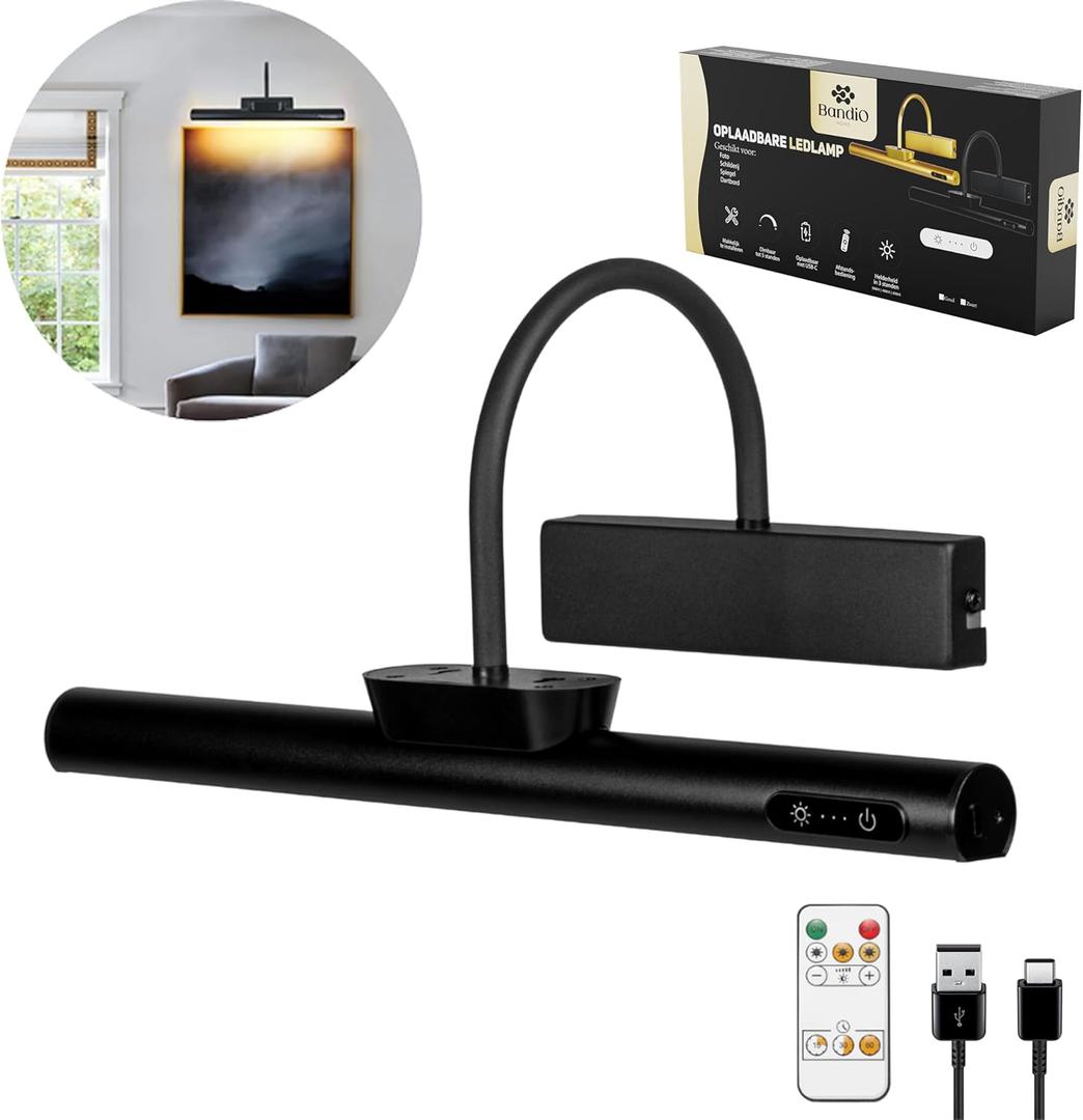 wall lamp rechargeable indoor living room for photo, painting and mirror lighting - painting lamp - rechargeable painting lamp dimmable - rechargeable painting lighting