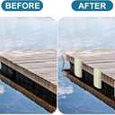 Inflatable Dock Bumpers, Heavy-Duty Marine Fenders Set, Rub Rail & Piling Protection for Boats, Piers (15.2" x 5.5", Light Beige)