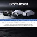 Multi-Layer Toyota Tundra Truck Cover, Custom fit Tundra 2006-2021 Regular Cab Long Bed(8.1') Car Cover Waterproof All Weather, Full Exterior Cover Rain Wind Dust and UV Protection with Door Zipper