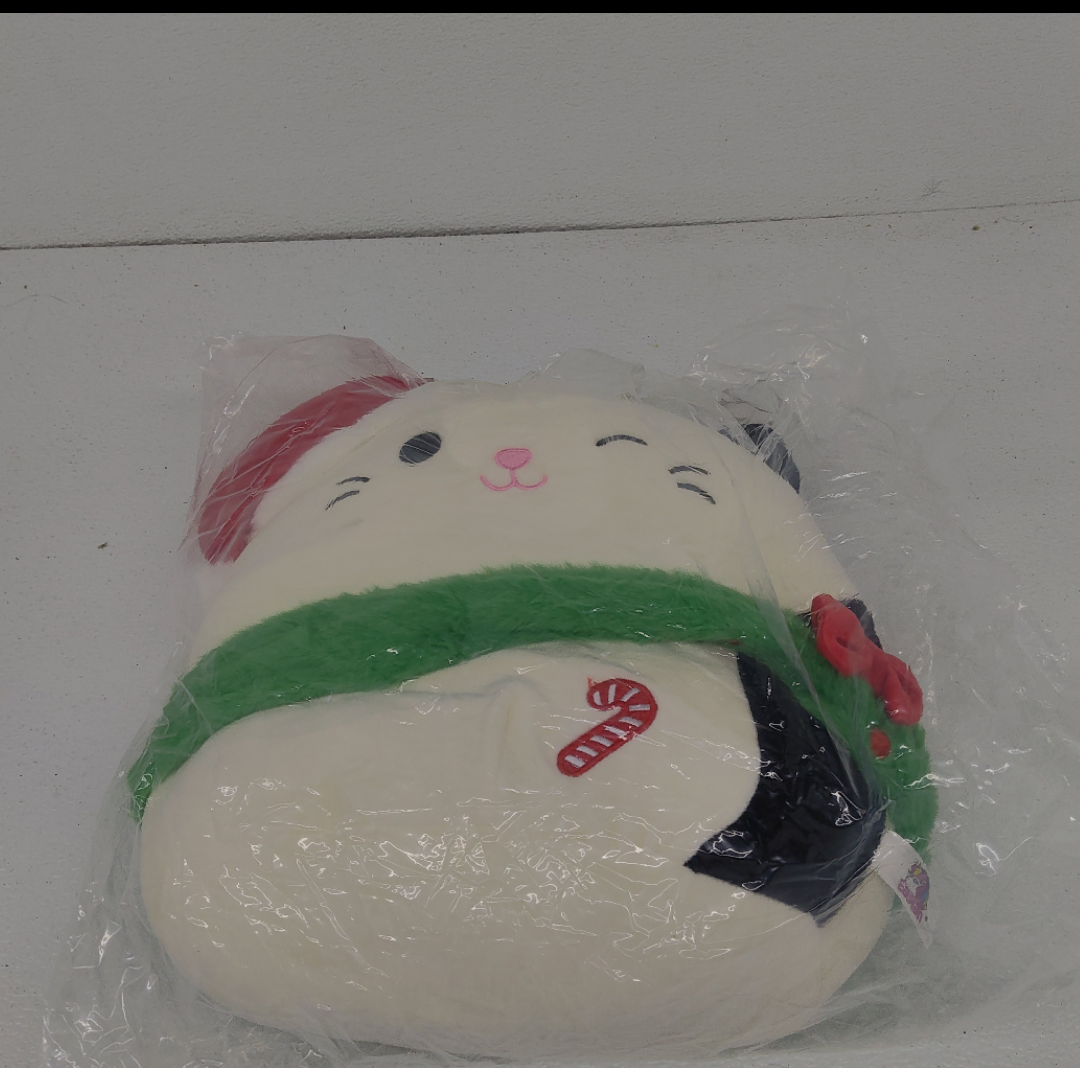 Easfan 14’’ Christmas Kitty Plush Pillow