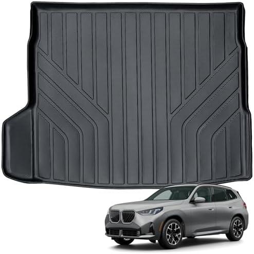 Auxko All Weather Cargo Liner Fit for BMW X3 2025 TPE Car Mat Accessories for BMW X3 2025 All Season Guard Odorless Anti-Slip Cargo Mat Black