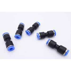 Push to Connect Fitting 3/16" Tube OD, Pneumatic Air Water Straight Union Two Way Connector/Coupler (Pack of 5)