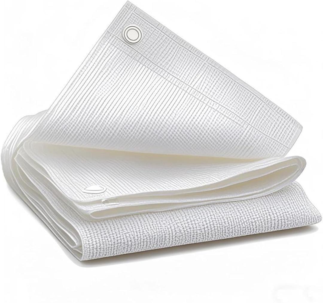 90% White Shade Cloth, 6.6 x 10 FT Sun Shade Sails for Patio, Garden, Greenhouse, Plant, Chicken Coop, Dog Kennel, Backyard, Balcony