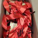 Kolldenn 100 Pcs Small Gift Bags with Handles Metallic Paper Square Valentine's Day Gifts Bags Bulk with DIY Blank Thank You Tags for Wedding Birthday Party Favor (4 x 4 x 4 Inches,Red)