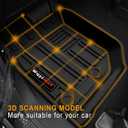 Custom for 2007-2018 Jeep Wrangler JK 4 Door Floor Mats & Cargo Liner & Backrest Mat All Weather TPE Rubber Protection Mat (for 2007-2018 JK 4 Door Accessories 6 Pcs)