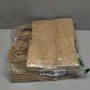 Gift Bags 8.25"X5.9 "X3.15" 100pcs Brown Kraft Paper Bag with Handles for Small Business Christmas Bulk, Wedding, Party Favor, Shopping, Lunch, Halloween Trick-or-Treat Bags