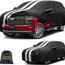 Multi-Layer Car Cover Custom Fit for Chevrolet Suburban (1991-2026), 100% Waterproof All Weather for Automobiles, Gift with Towel, Heavy Duty Car Covers for Rain Sun UV Protection with Door Zipper.