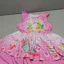 LQSZ Girls Dress Easter Cartoon Summer Vest Sleeveless Tutu Princess Casual Dresses for Kids 2-12 Years