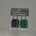 Puroma 2 Pack Combination Lock for Locker 4 Digit Outdoor Waterproof Padlock for School, Gym, Sports, Fence, Toolbox, Gate, Case, Outdoor, Hasp Storage, Cabinets(Green & Black)