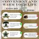 Heavy Duty Cast Iron Christmas Tree Stand, Large Vintage Metal Base for Real/Artificial Trees, Holds Up to 4ft Mini Trees with 1.77" Max Trunks, Pinecone-Designed Tree Holder for Holiday Village Display