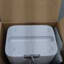 JOYMOOP Mop and Bucket with Wringer Set, White Flat Squeeze Mop Bucket Set for Floor Cleaning, Wet Dry Mop for Walls, Wall Cleaner with Long Handle, Hardwood Floor Mop-5 Microfiber Cloths