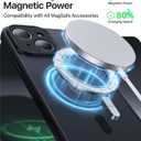 Faiono Magnetic for iPhone 15 Case [Full Camera Protection][Military-Grade Protection][Compatible with MagSafe] Shockproof Protective Slim Phone Case for iPhone 15, Black