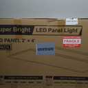LED 2x4 Flat Panel Light, Drop Ceiling Lights Fixture, Selectable Features, 30W/40W/50W/60W/72W, 3000K/3500K/4000K/5000K/6500K, Dimmable (0-10V), for Office Kitchen, ETL Listed (2x4FT-2Pack)