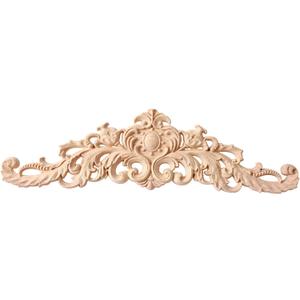 Wood Appliques Onlays, Long Wood Carved Appliques 31.4 * 7.8inch Set for Wall Door Cabinet Mirror Closet Wardrobe Dresser Mantel Staircase DIY Project
