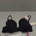 OnGossamer Women's Ongossamer Women's Sleek Micro Everyday T-Shirt Bra Bra (36C, Black)