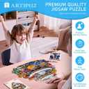 Wooden Puzzles for Adults - Garden Melody Wooden Puzzle, Unique Shape Wooden Jigsaw Puzzle for Adults, Wood Puzzles Adult, Gifts for Friends and Family, Wall Art Home Decor (160pcs 11.4 * 11.3in M), Medium