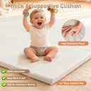 Ultra Soft Baby Play Mat for Floor 1.4" Thick Memory Foam 79x79 Playpen Mat for Toddlers Infant Kids with Non-Slip Backing Safe for Crawling, Water-Repellent Leather for Tummy Time, Tatami Style(Grey)