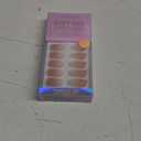 Almond Press On Nails Medium - BTArtbox Soft Gel Ombre Fake Nails with Nail Glue, Semi-Transparent Reusable Glue On Nails in 16 Sizes - 30PCS Stick On Nails Kit, Vanilla Cream Almond