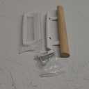 Prime-Line C 1204 Sliding Glass Door Handle Set  Replace Old or Damaged Door Handles Quickly and Easily  White Diecast, Mortise/Hook Style, Fits 3-15/16 In. Hole Spacing (1 Set)
