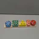 Tonberless Montessori Toys for 1 2 3 Year Old Boy Girl, Toys for Ages 2-4 Toddlers Kids Baby, 1 2 Year Old Birthday Gifts, Wooden Learning Puzzles Easter Basket Stuffers Toys for Toddlers 1-3