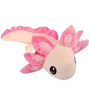 ZEKLZD Axolotl Plush Toy,14" Axolotl Stuffed Animal,Salamander Axolotl Plush Doll Gifts for Boys Girls Birthday Christmas, New Year (Light Pink)