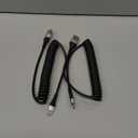 USB C Cable Fast Charging, 2Pack 3ft Coiled USB A to Type C Charge Cord for Car, USB-C Charging Cable Compatible with iPhone 17/16/15/Samsung Galaxy S20 S10 S9 S8 Plus Note 10 and More USB C Devices (Silver)