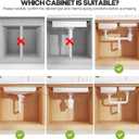 1 Pack-19"-32"W Expandable Under Sink Organizer With Upgrade Ball-Bearing Slide,2-Tier Pull Out Under Cabinet Organizer Height Adjustable,Not Suitable For Cabinets With Partitions In The Middle