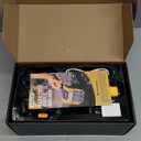 Electric Grill Brush, Grill Cleaner with LED Light, with 800 RPM Motor, 304 Removable Stainless Steel Brush Head, Cordless & Type-C Rechargeable for BBQ, Heavy Duty Grill Cleaning Tool (Yellow)