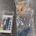 Airdown Wood TV Stand with LED Lights, 39 Inch Modern Entertainment Center for Gaming, Living Room, Bedroom, TV Console with Storage Cabinet for TV Up to 43 Inch