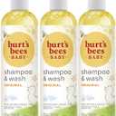 Burt's Bees Baby Shampoo & Wash, Tear Free Soap, Baby Care, Original,12 Ounce (Pack of 3)
