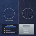 Lavsiry Navy Quilt Full/Queen Size with Pillow Shams, Summer Soft Geometric Pattern Bedspread, 3 Pieces Lightweight Coverlet Bedding Set for All Seasons